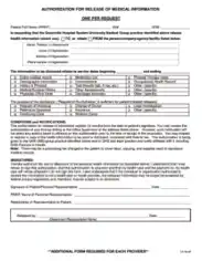 Generic New Patients Records Release Form Template