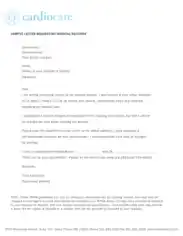 Medical Record Request Letter From Template
