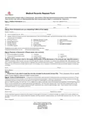 Medical Records Authorization Request Form Template
