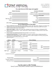 Medical Fax Order Form in PDF Template