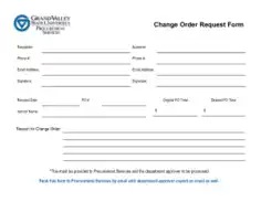 Free Download PDF Books, Change Order Request Form Template