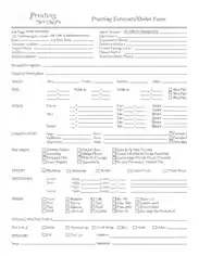 Painting Estimate Order Form Template