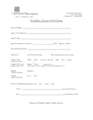 Wedding Photography Order Form Template