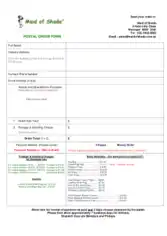 Postal Money Order Form Template