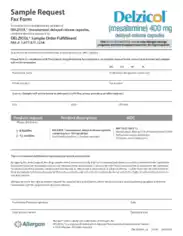 Sample Product Order Request Fax Form Template