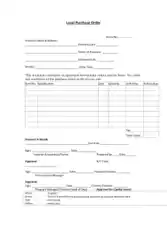 Free Download PDF Books, Local Purchase Order Form Sample Template