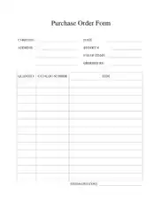 Free Download PDF Books, Purchase Order Sample Form Template