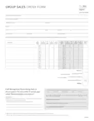 Group Sales Order Form Template