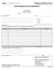 Free Download PDF Books, Department Billing Invoice Template