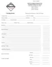 Catering Invoice Example Template