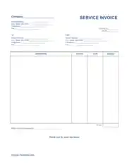 Free Download PDF Books, IT Services Invoice Template