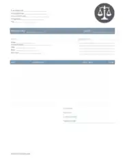 Sample Legal Invoice Format Template