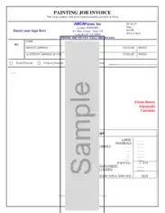 Painting Job Invoice Template
