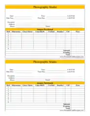 Photography Invoice Pdf Template