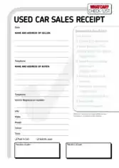 Used Car Purchase Invoice Sample Template
