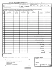 Invoice Certification Receipt Form Template