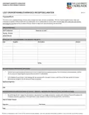 Lost Receipt Invoice Form Template