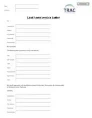 Example Of Invoice Letter Template