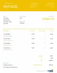 Free Event Planner Invoice Template