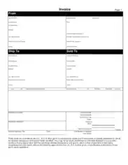 Simple Free Printable Invoice Template