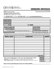 Sample Vendor Invoice In Pdf Template