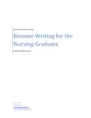 Graduate Registered Nurse Resume Template