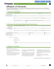 Free Download PDF Books, Blank Affidavit Of Domicile Form Template