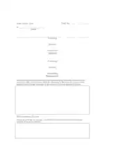 Sample Blank General Affidavit Form Template