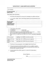 Basic Blank Sworn Affidavit Form Template