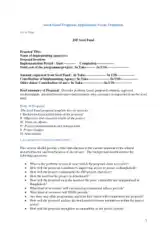 Investment Fund Project Proposal Form Template