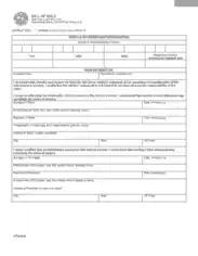 Indiana Vessel Bill of Sale Form Template