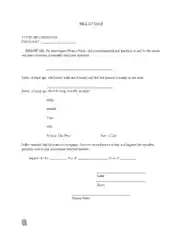 Free Download PDF Books, Louisiana Vehicle Bill of Sale Form Template