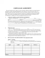 Tennessee Farm Lease Agreement Template