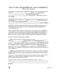 Free Download PDF Books, South Carolina Residential Lease With Option To Buy Form Template