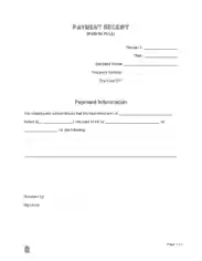 Free Download PDF Books, Paid In Full Receipt Form Template