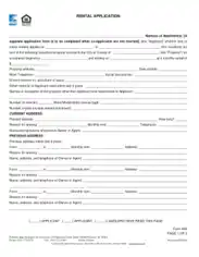 South Carolina Rental Application Form Template