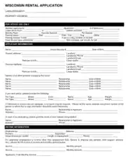 Free Download PDF Books, Wisconsin Rental Application Form