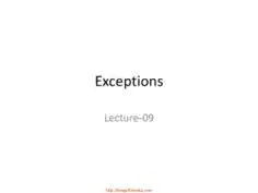Java Exceptions – Java Lecture 9
