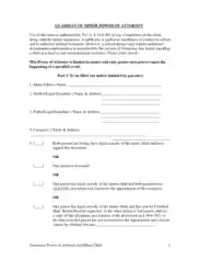 Tennessee Guardian Of Minor Power Of Attorney Form Template