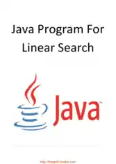 Java Program For Linear Search