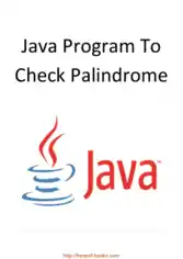 Java Program To Check Palindrome