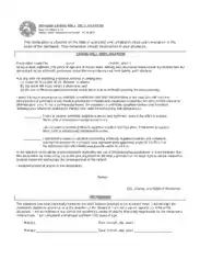 Indiana Living Will Declaration Form 55316 Form Template