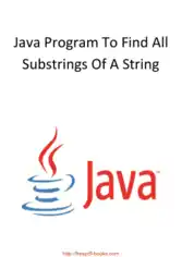 Java Program To Find All Substrings Of A String