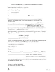 Free Download PDF Books, Arkansas Revocation Of Power Of Attorney Form Template
