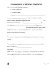 Free Download PDF Books, Florida Power Of Attorney Revocation Form Template