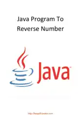 Java Program To Reverse Number