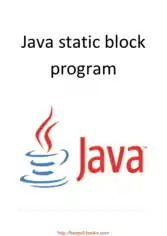Java Static Block Program