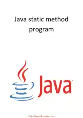 Java Static Method Program