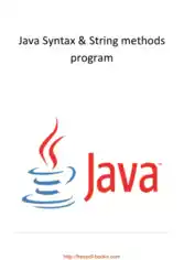 Java Syntax And String Methods Program