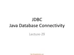 Jdbc Java Database Connectivity – Java Lecture 29